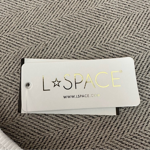 NWT L Space Helena Bikini Top Size Extra Small XS White Ribbed Swim - Picture 4 of 5